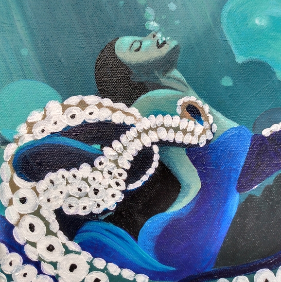 Siren song original painting 🧜 - Picture 4 of 8